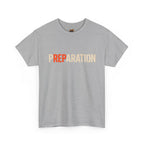 Preparation Graphic Tee — Bold Retro Typography T-Shirt