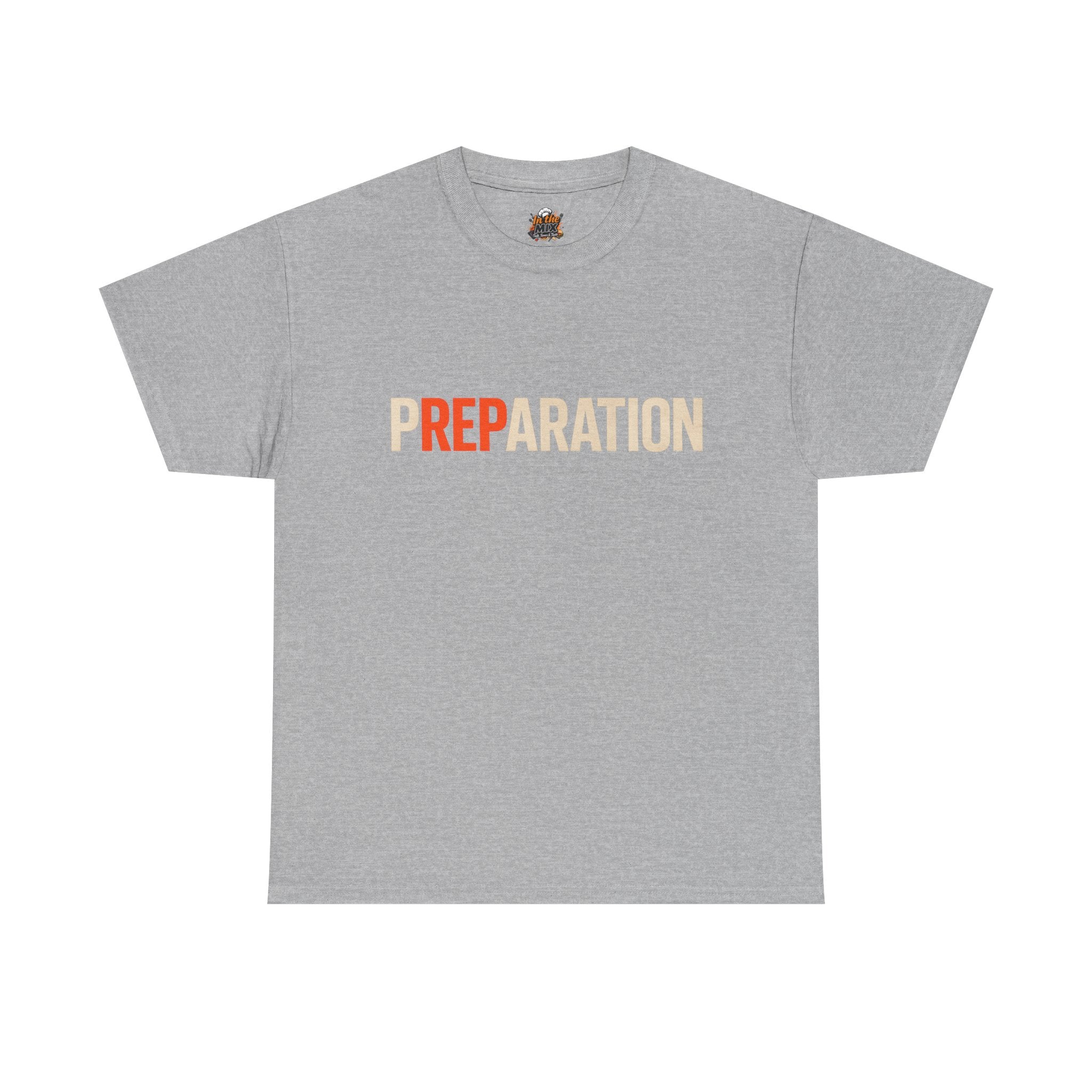Preparation Graphic Tee — Bold Retro Typography T-Shirt