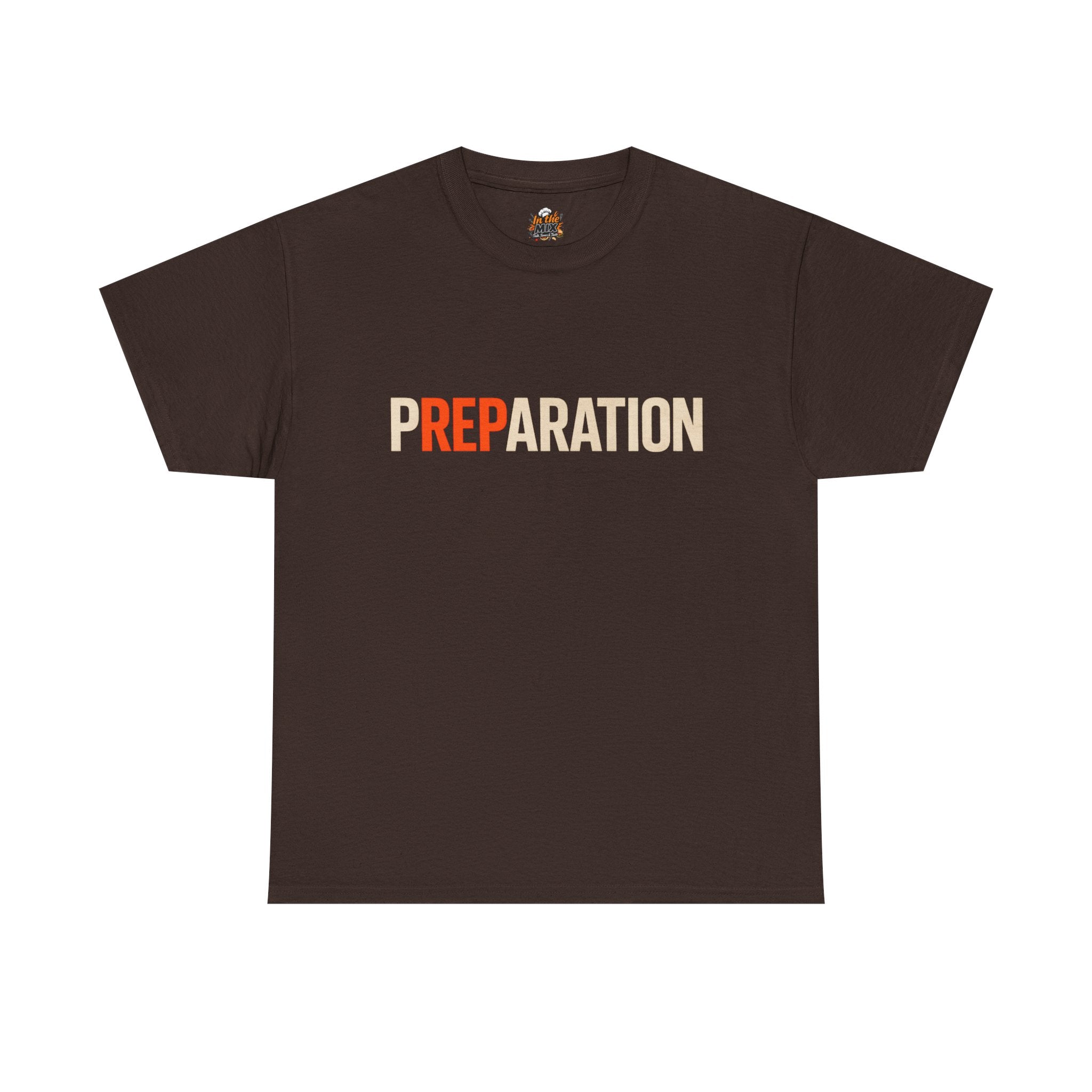 Preparation Graphic Tee — Bold Retro Typography T-Shirt
