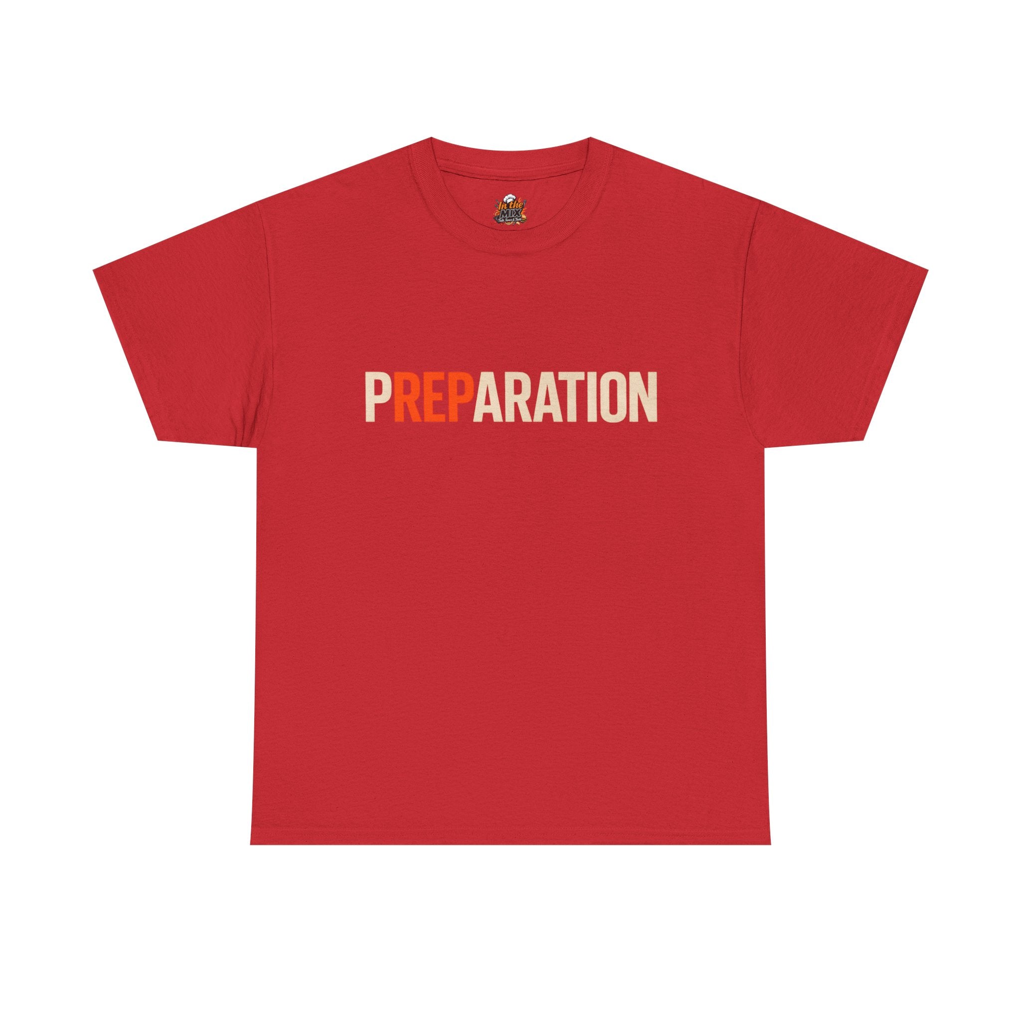 Preparation Graphic Tee — Bold Retro Typography T-Shirt