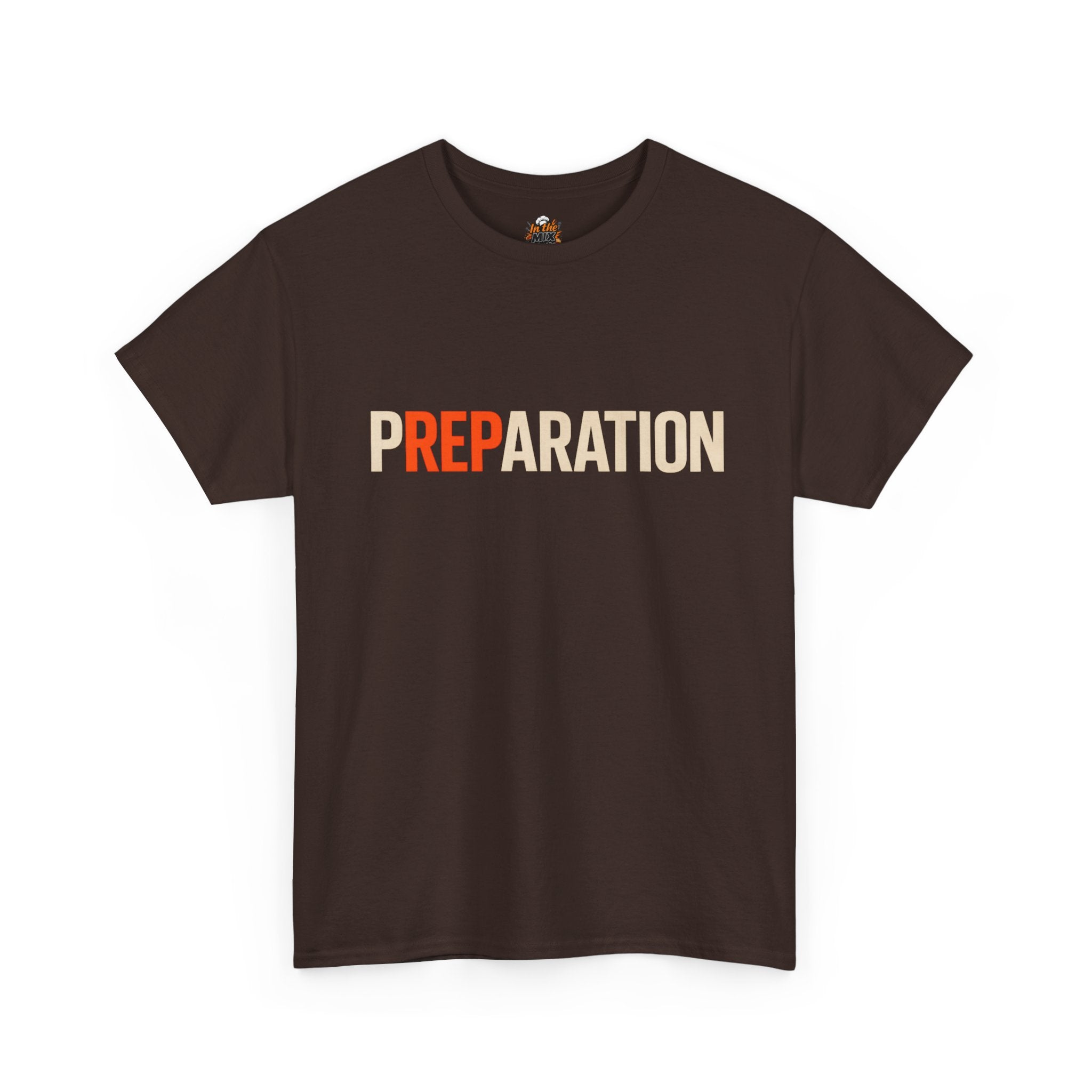 Preparation Graphic Tee — Bold Retro Typography T-Shirt
