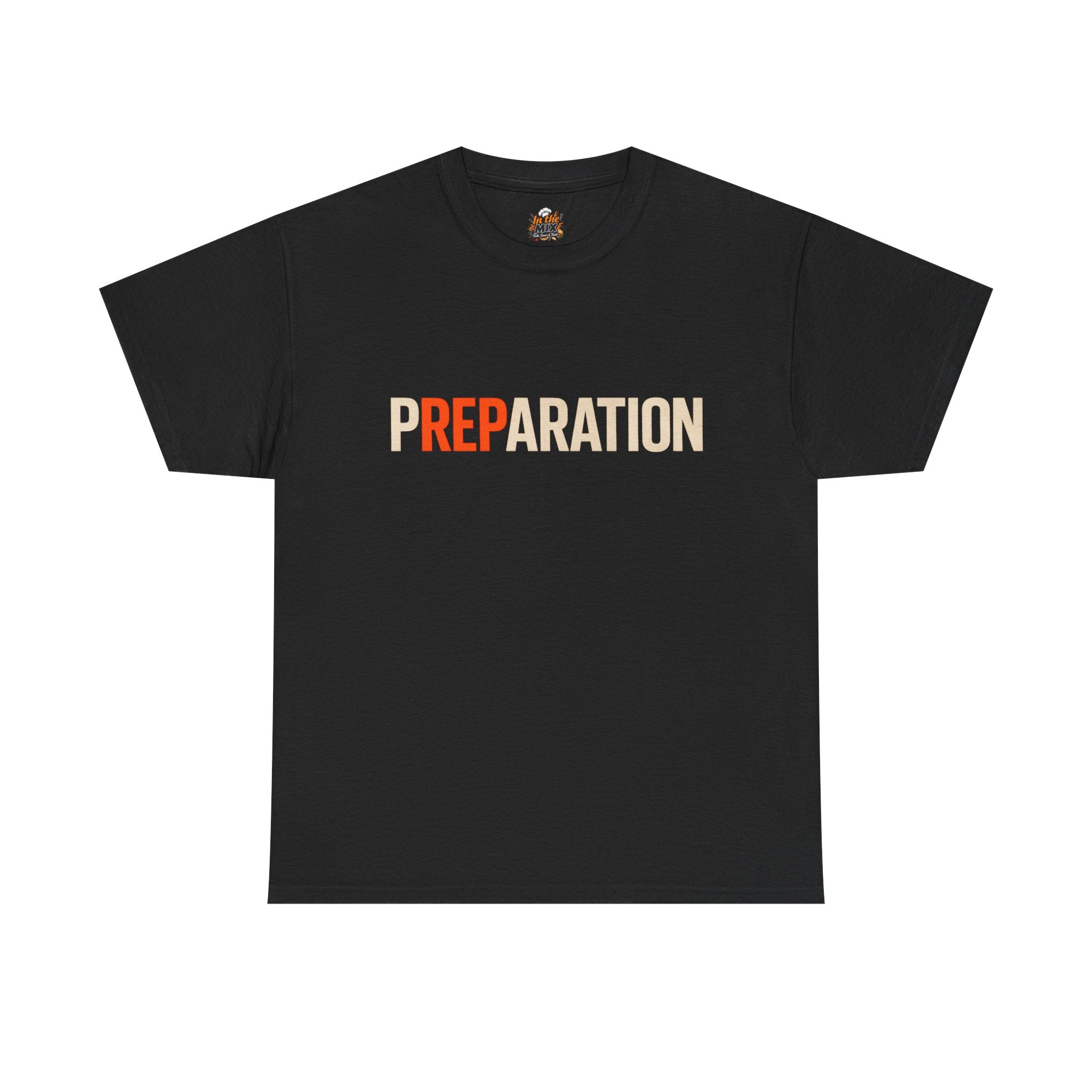 Preparation Graphic Tee — Bold Retro Typography T-Shirt