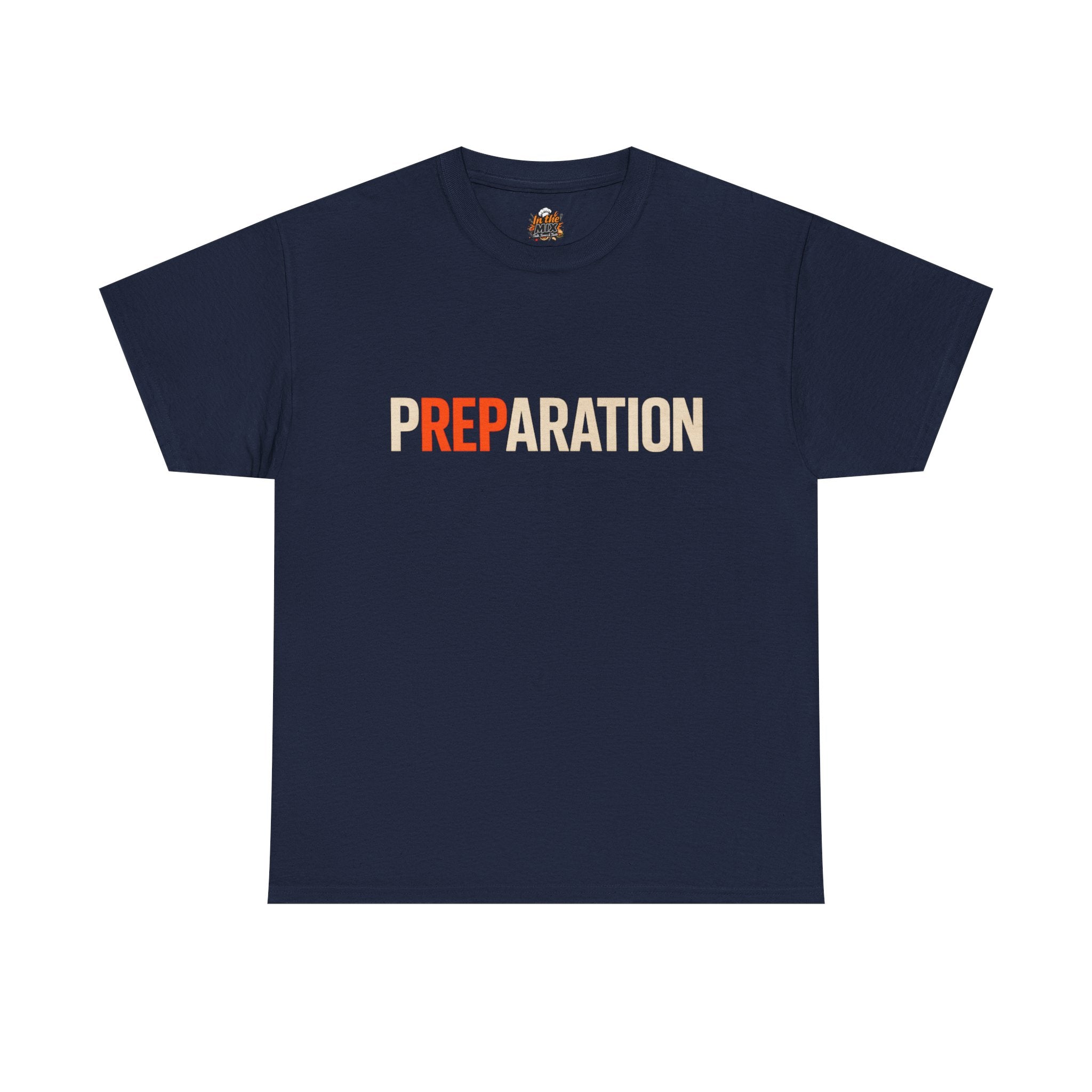 Preparation Graphic Tee — Bold Retro Typography T-Shirt