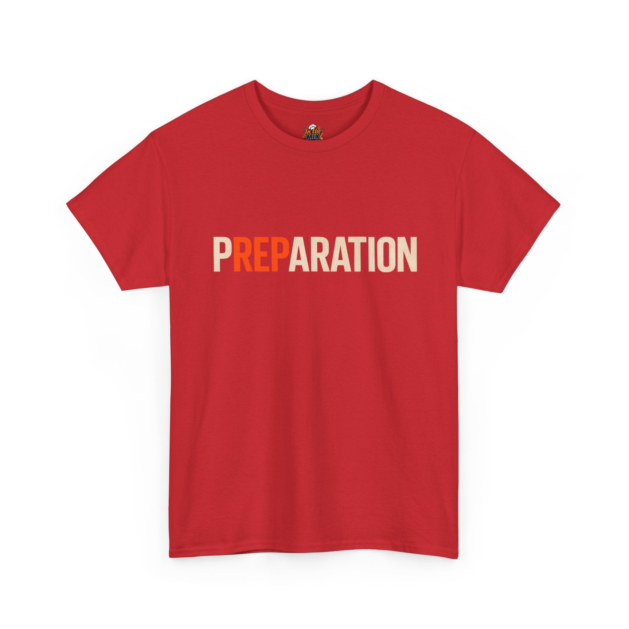 Preparation Graphic Tee — Bold Retro Typography T-Shirt