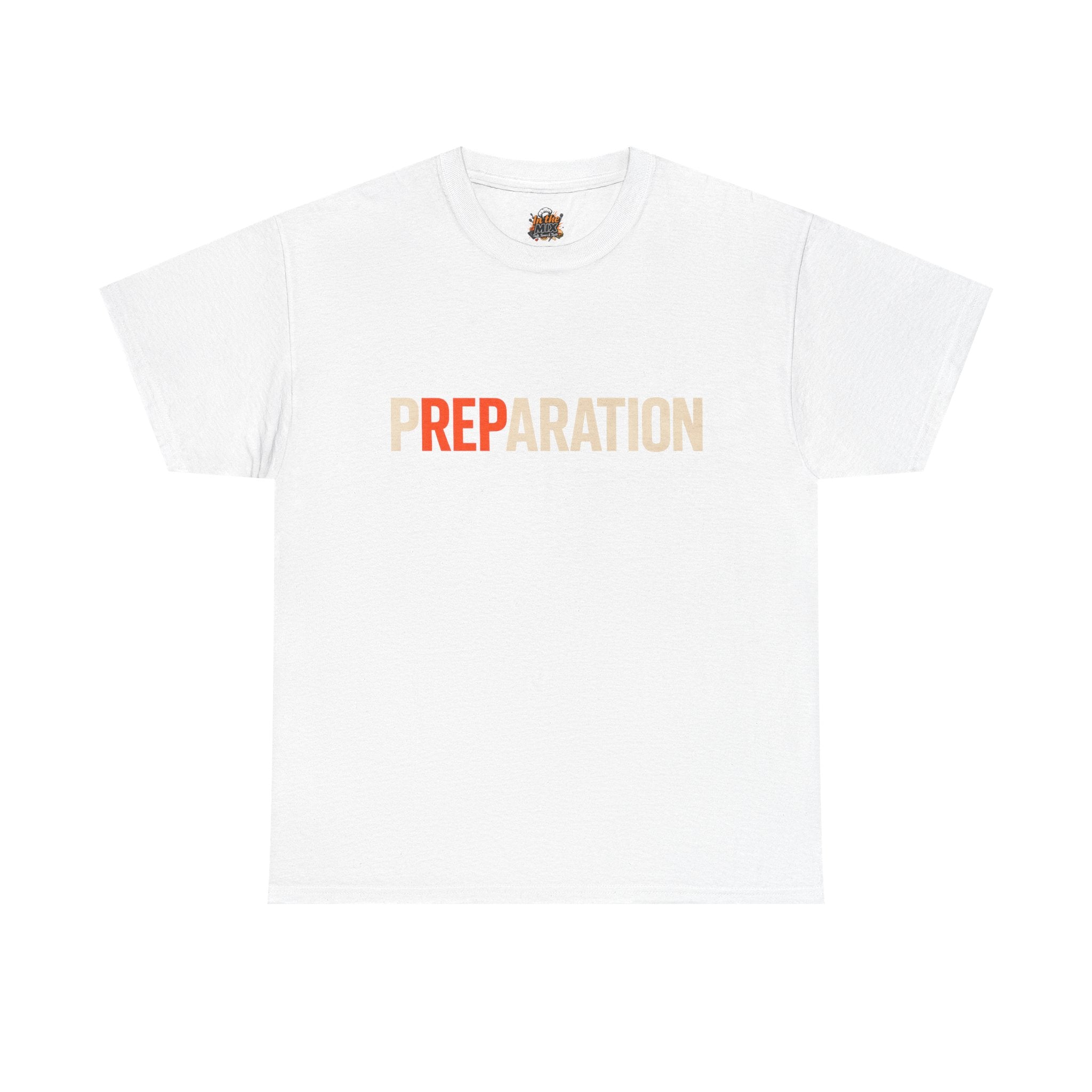 Preparation Graphic Tee — Bold Retro Typography T-Shirt