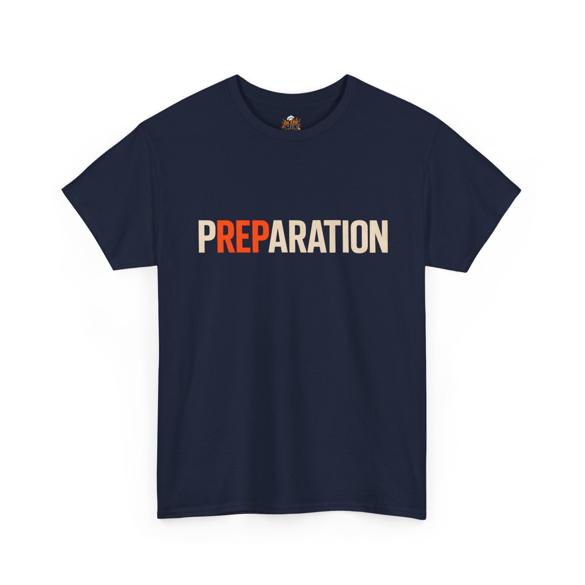 Preparation Graphic Tee — Bold Retro Typography T-Shirt