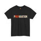 Preparation Graphic Tee — Bold Retro Typography T-Shirt