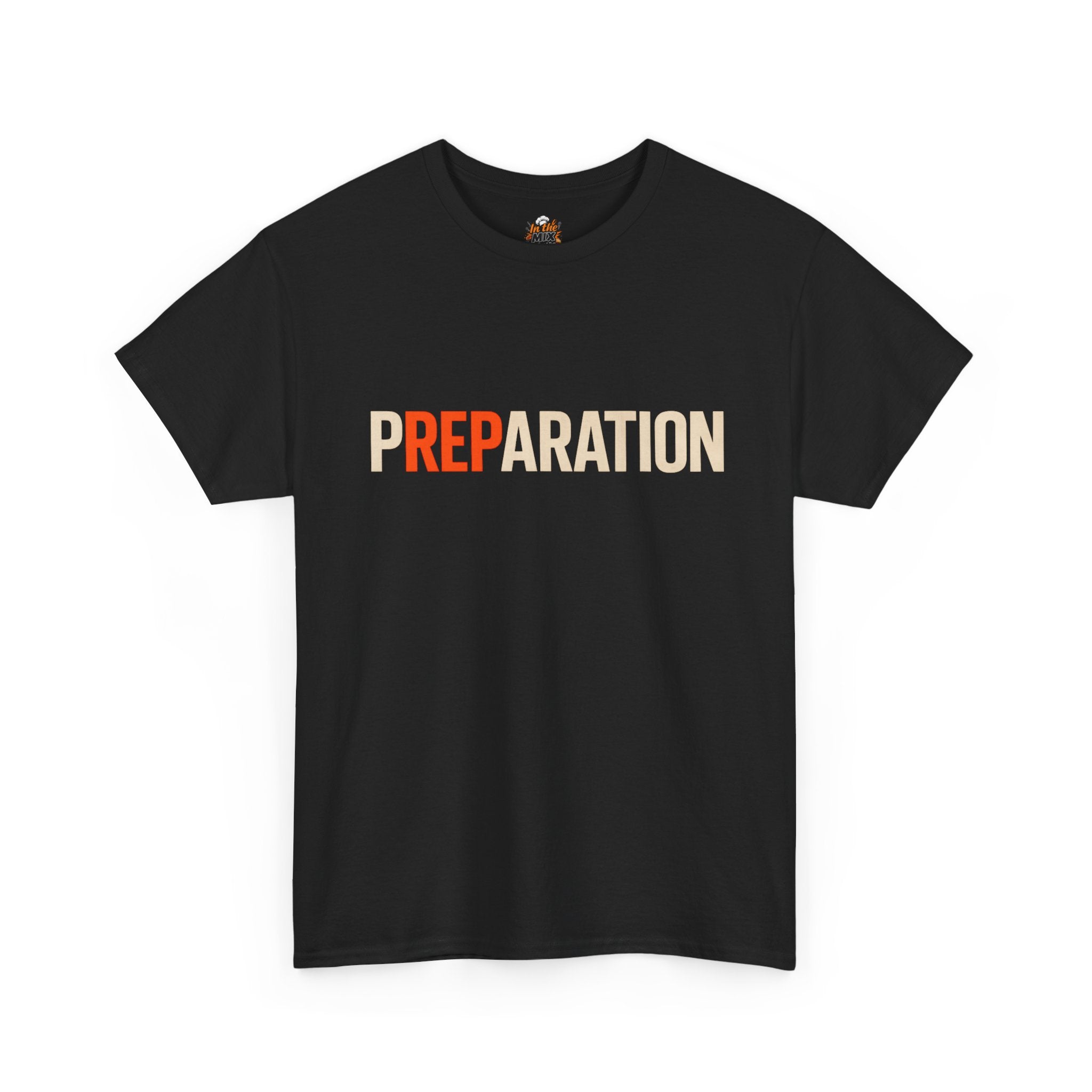 Preparation Graphic Tee — Bold Retro Typography T-Shirt